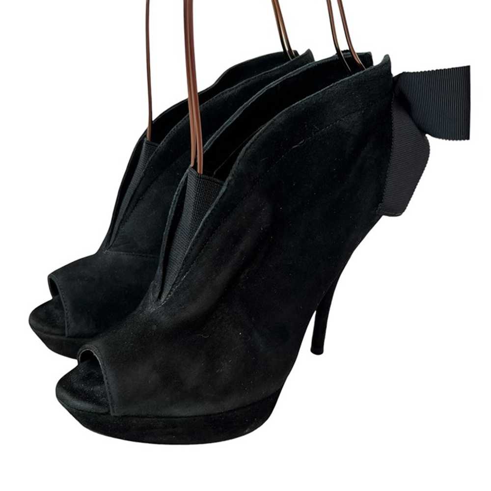 Vera Wang high heel booties 6.5 Royce black suede… - image 3