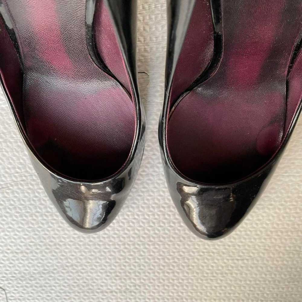 miumiu Miu Miu enamel high heels Black x Purple s… - image 3