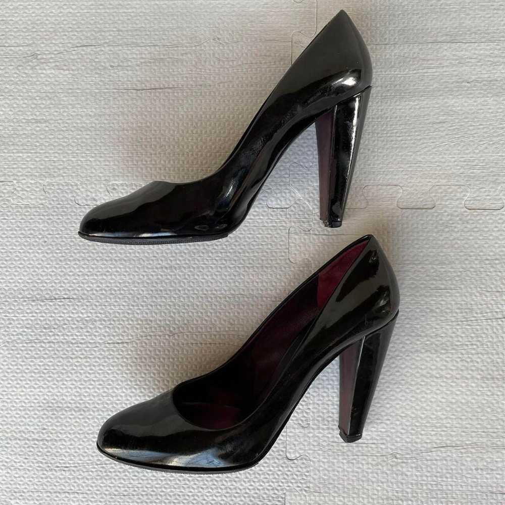 miumiu Miu Miu enamel high heels Black x Purple s… - image 7