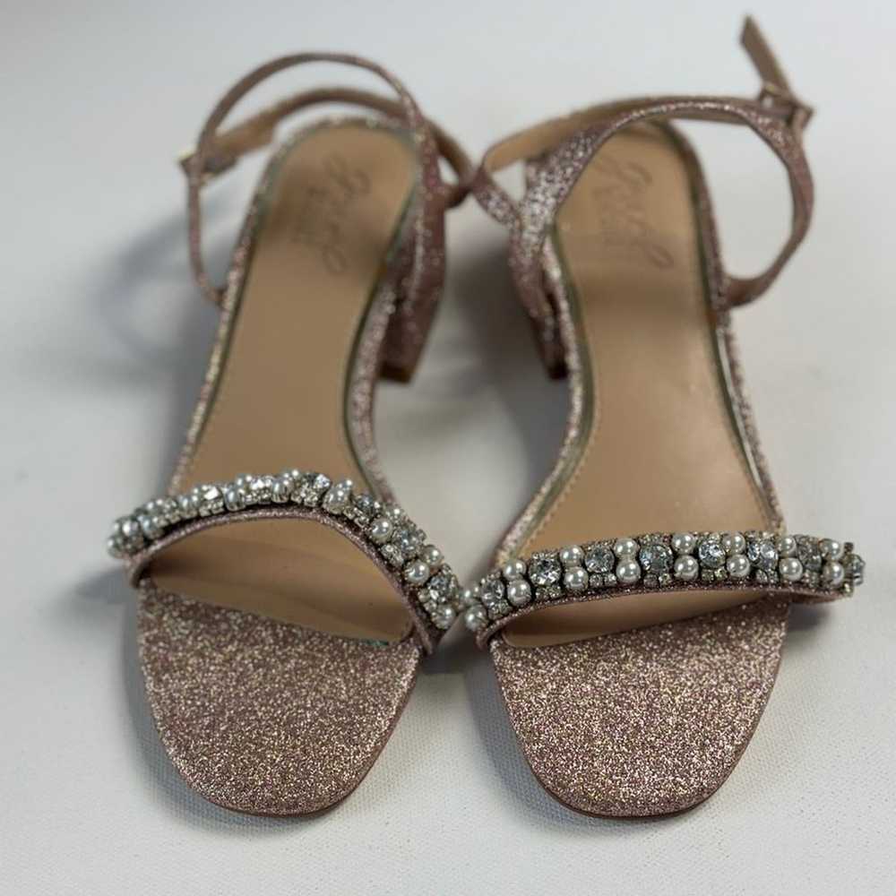 JEWEL BADGLEY MISCHKA Embellished Sandals Size 6 - image 2