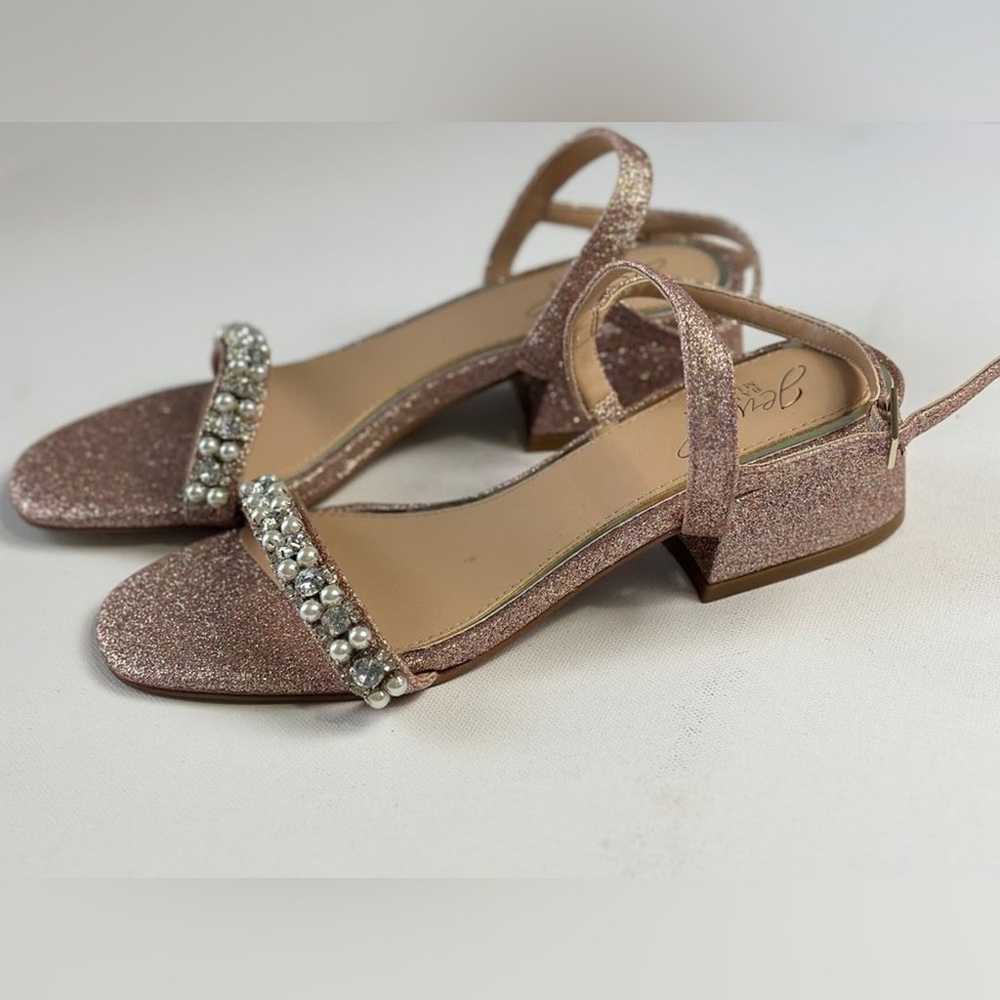 JEWEL BADGLEY MISCHKA Embellished Sandals Size 6 - image 3