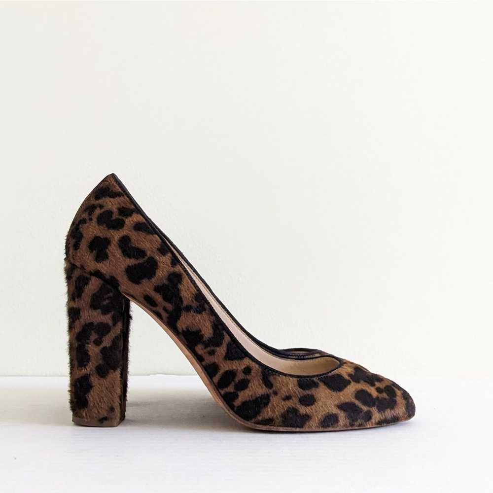 J. Crew Collection Size 8 Leopard Print Animal Ha… - image 1