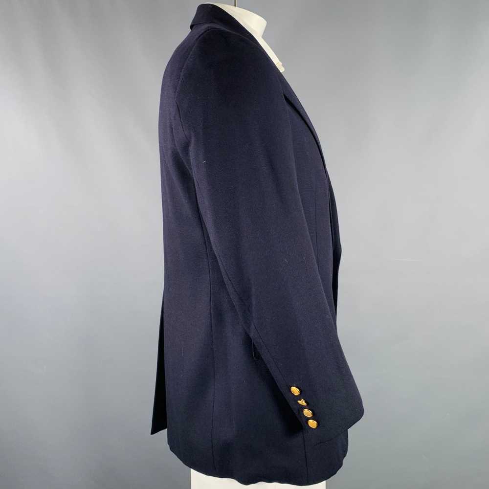 Aquascutum Navy Wool Single Breasted Sport Coat - image 2