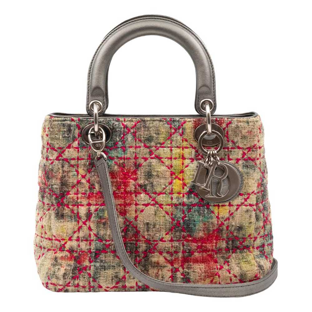 Dior Lady Dior tweed handbag - image 1