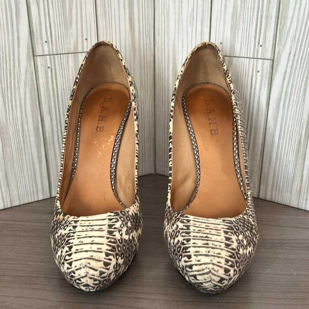 L.a.mb. Snakeskin heels - image 2