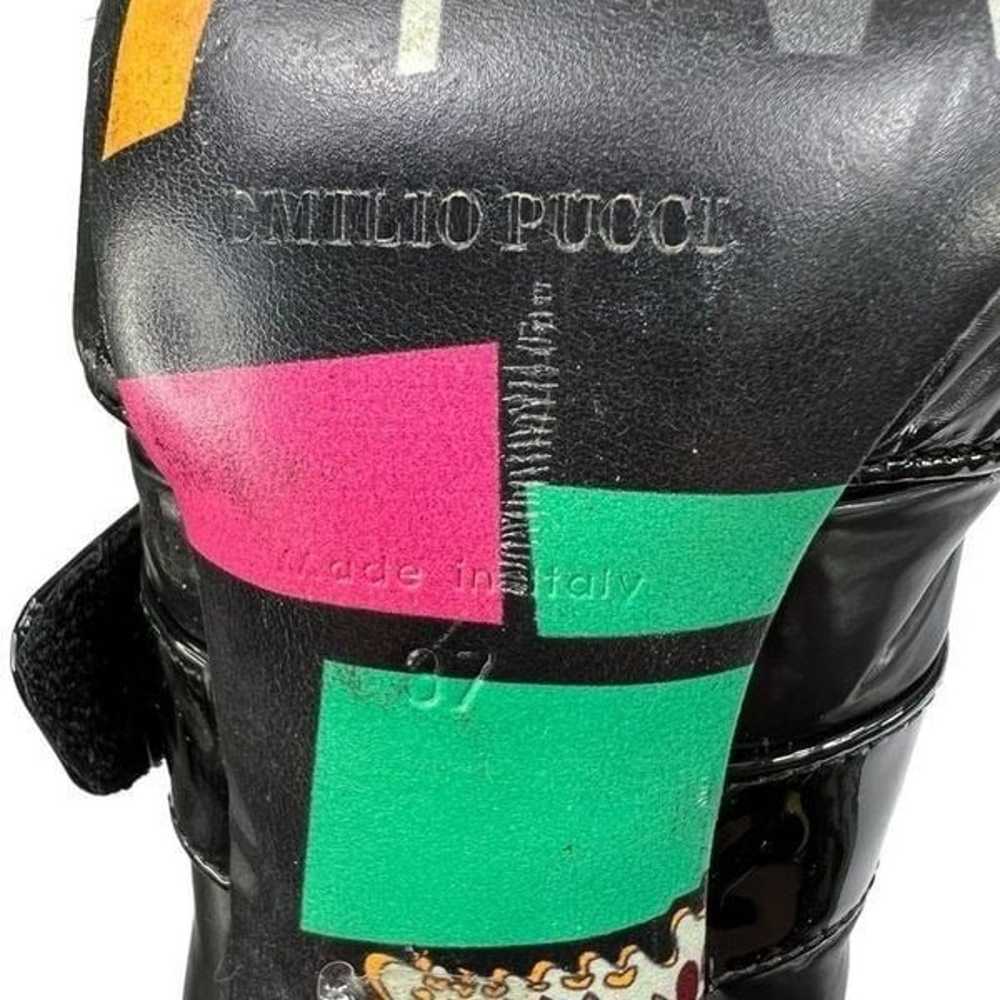 Emilio Pucci High Top Sock Boots Black Size 37 EU… - image 9