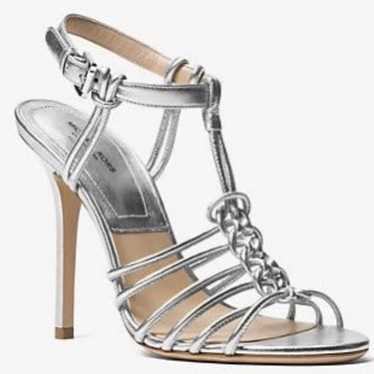 Michael Kors Collection Alek Metallic Leather Sand