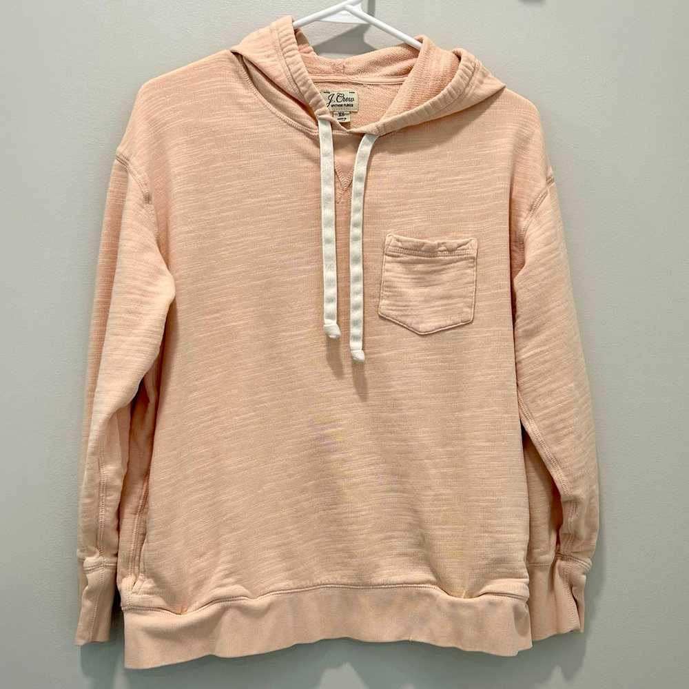 J. Crew Vintage Fleece Women Sweatshirt Hoodie Si… - image 1