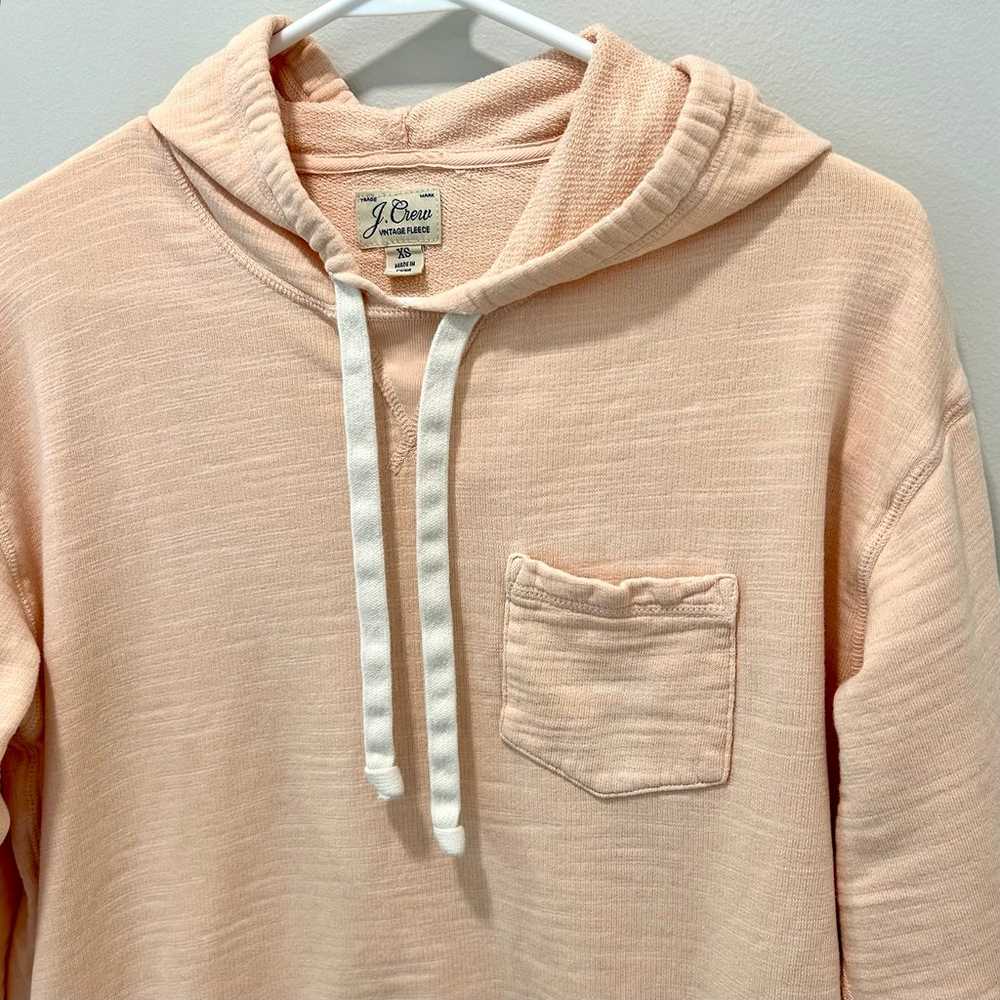 J. Crew Vintage Fleece Women Sweatshirt Hoodie Si… - image 2