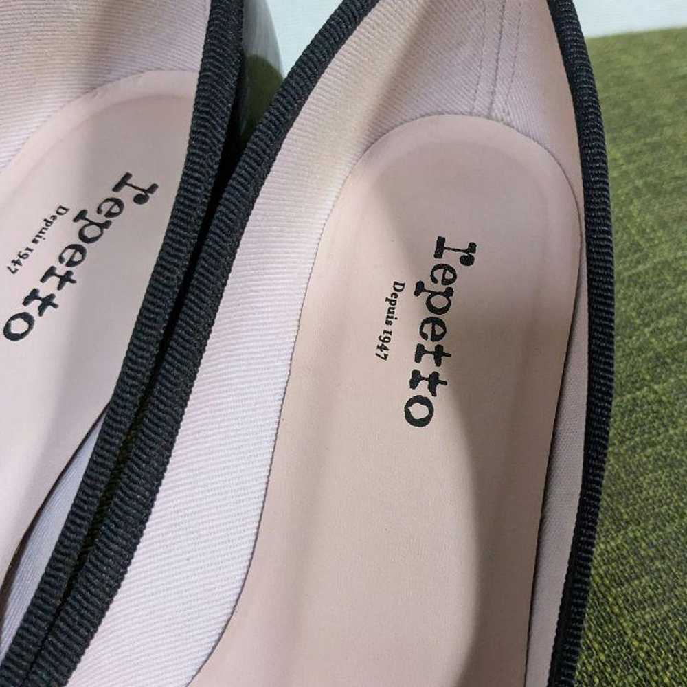 【Excellent Condition】Repetto Heel Enamel Pumps Bl… - image 3