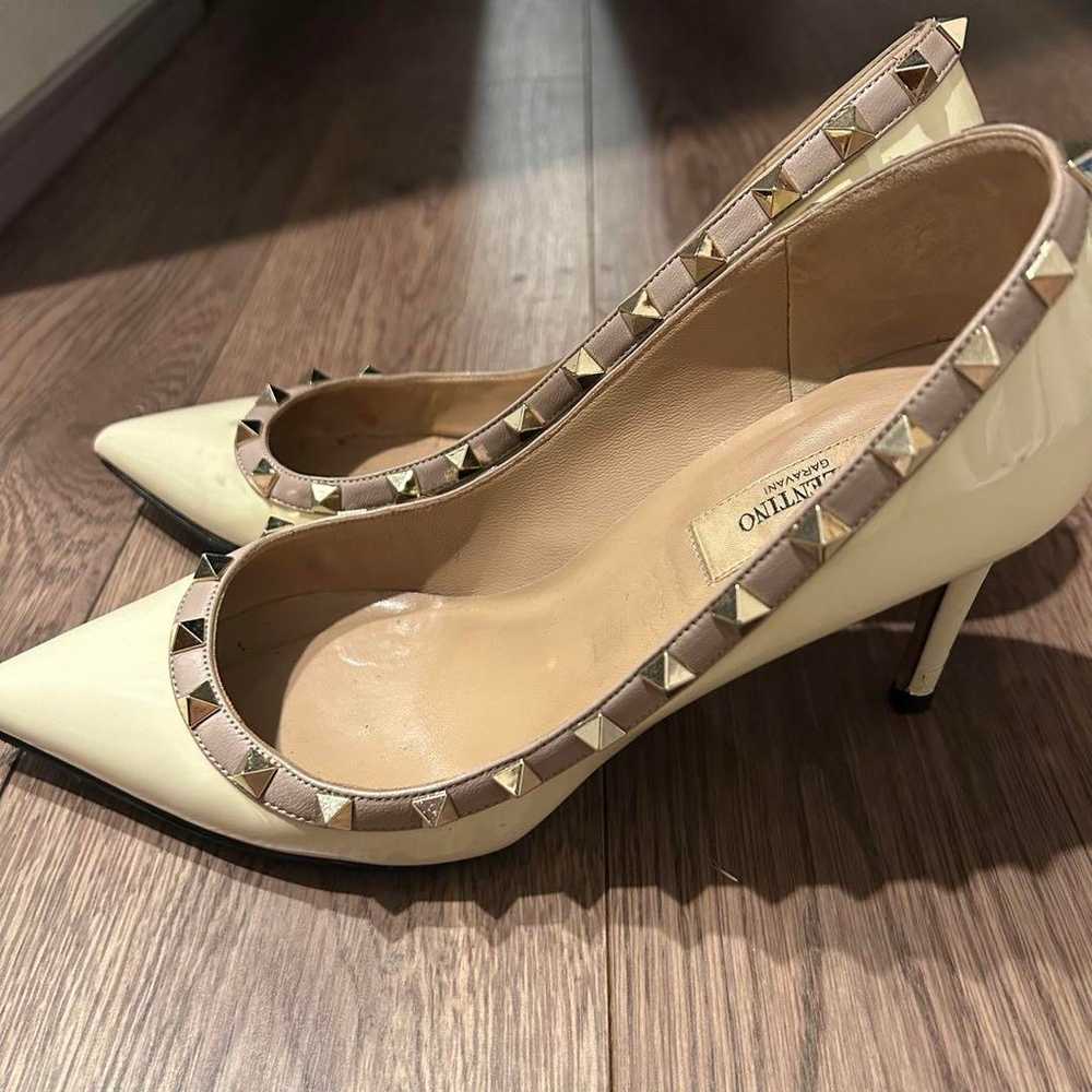 Valentino Ivory Stud High Heel Pumps. - image 2