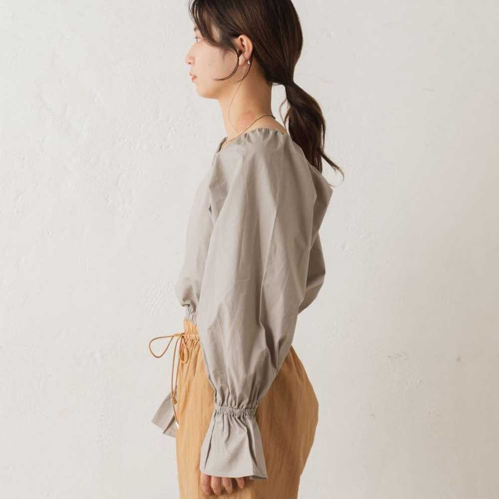 【Kastane】Kastane Square Gathered Blouse Cotton Lo… - image 4