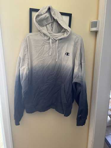 Champion Blue/ Grey Ombré Champion Hoodie