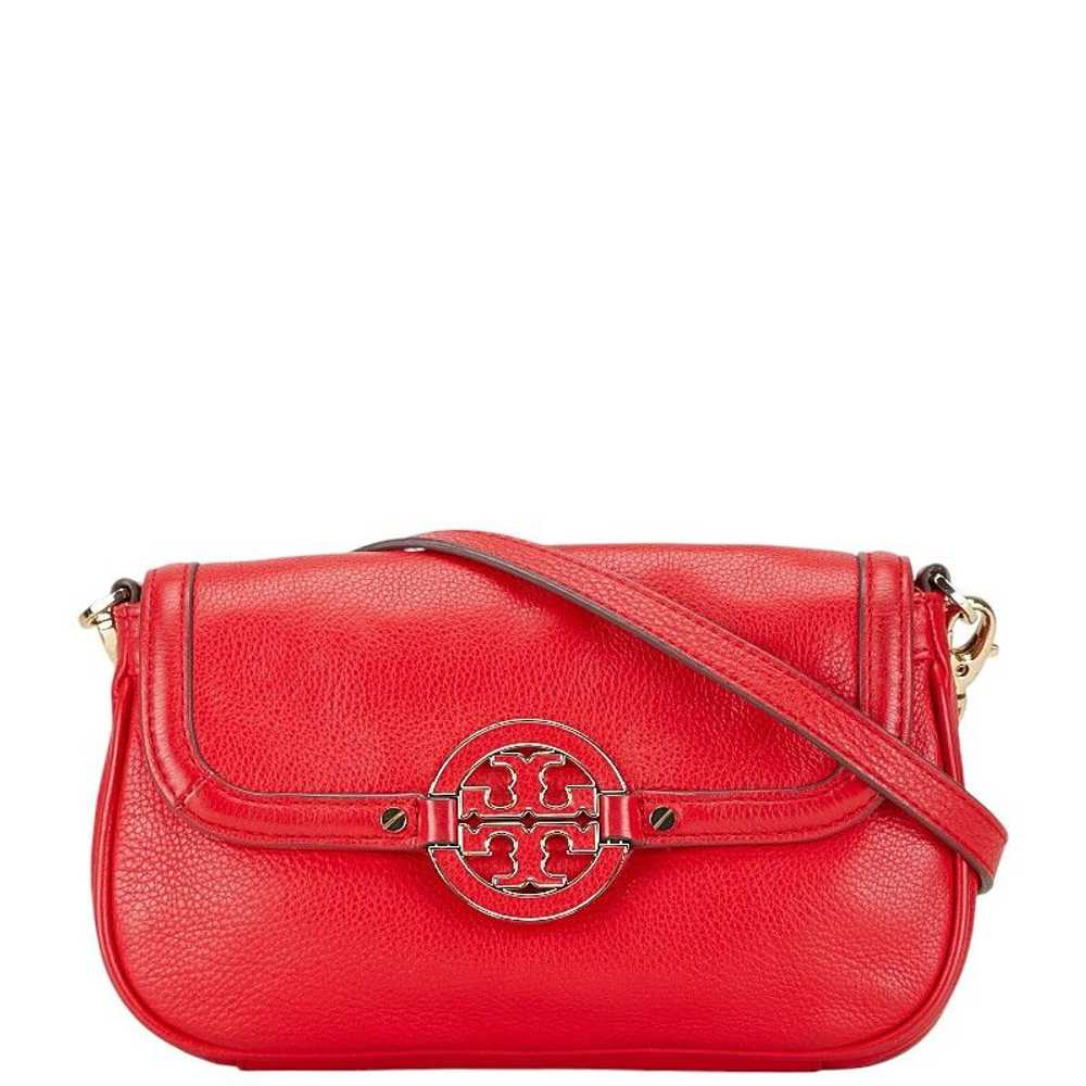 Other Other Tory Burch Big Logo Leather Shoulder … - image 1