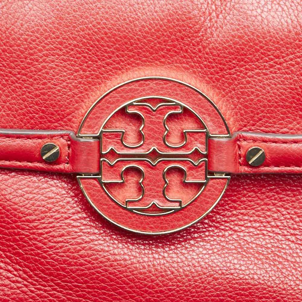 Other Other Tory Burch Big Logo Leather Shoulder … - image 4