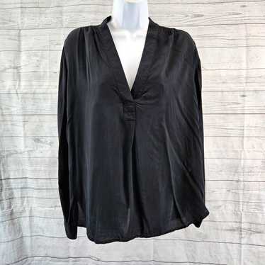 Gap Gap Womens Top Sz Large Solid Black Long Sleev