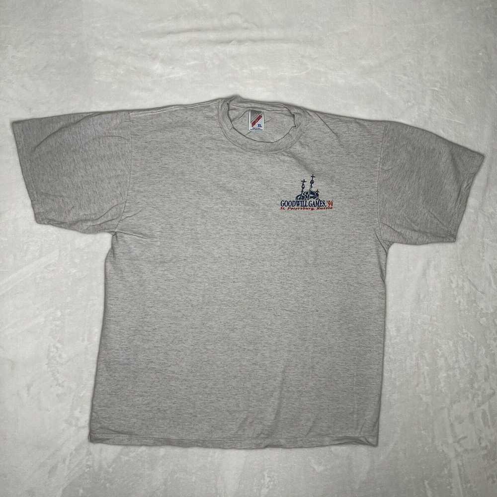 Jerzees Vintage Goodwill Games T-Shirt St. Peters… - image 2