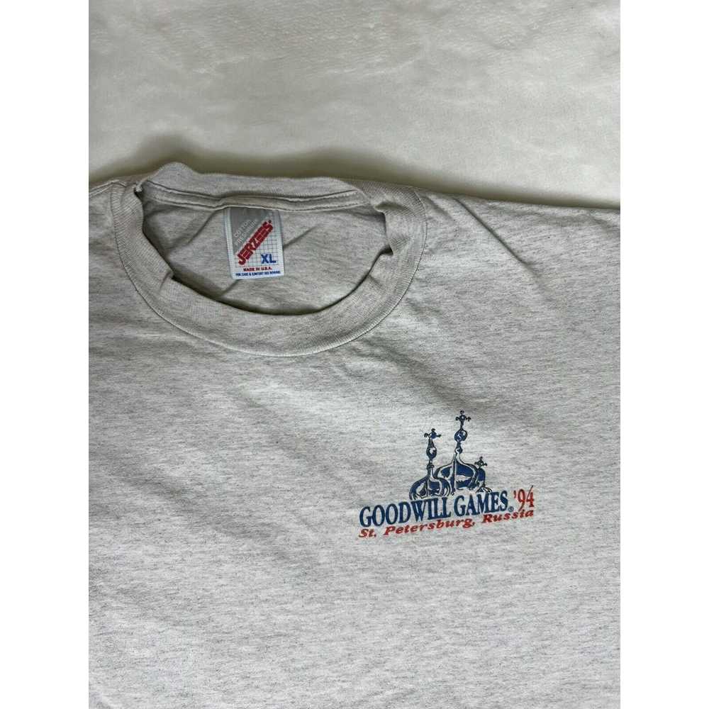 Jerzees Vintage Goodwill Games T-Shirt St. Peters… - image 3