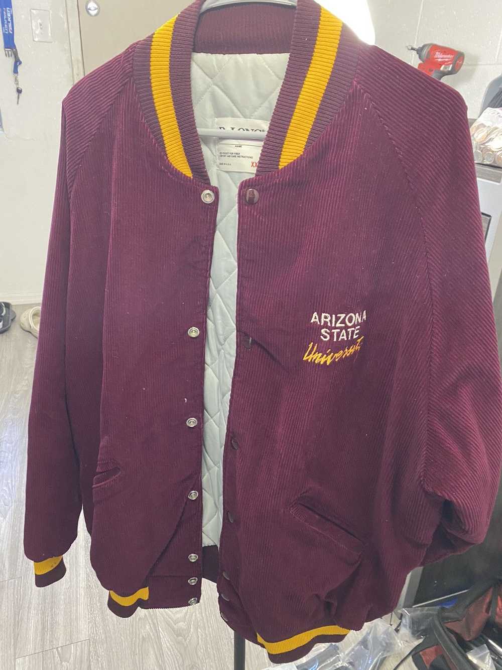 Delong Varsity Jackets 90s ASU Corduroy Bomber - image 1