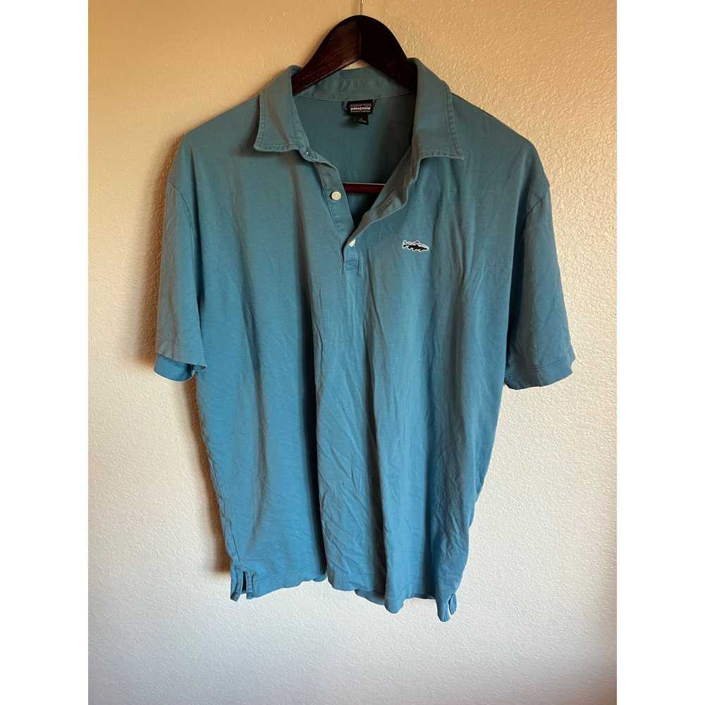 Patagonia Patagonia Fish Polo Shirt - Size L - image 1