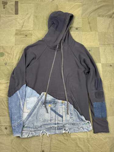 Greg Lauren 50/50 Denim / Cotton Hoodie