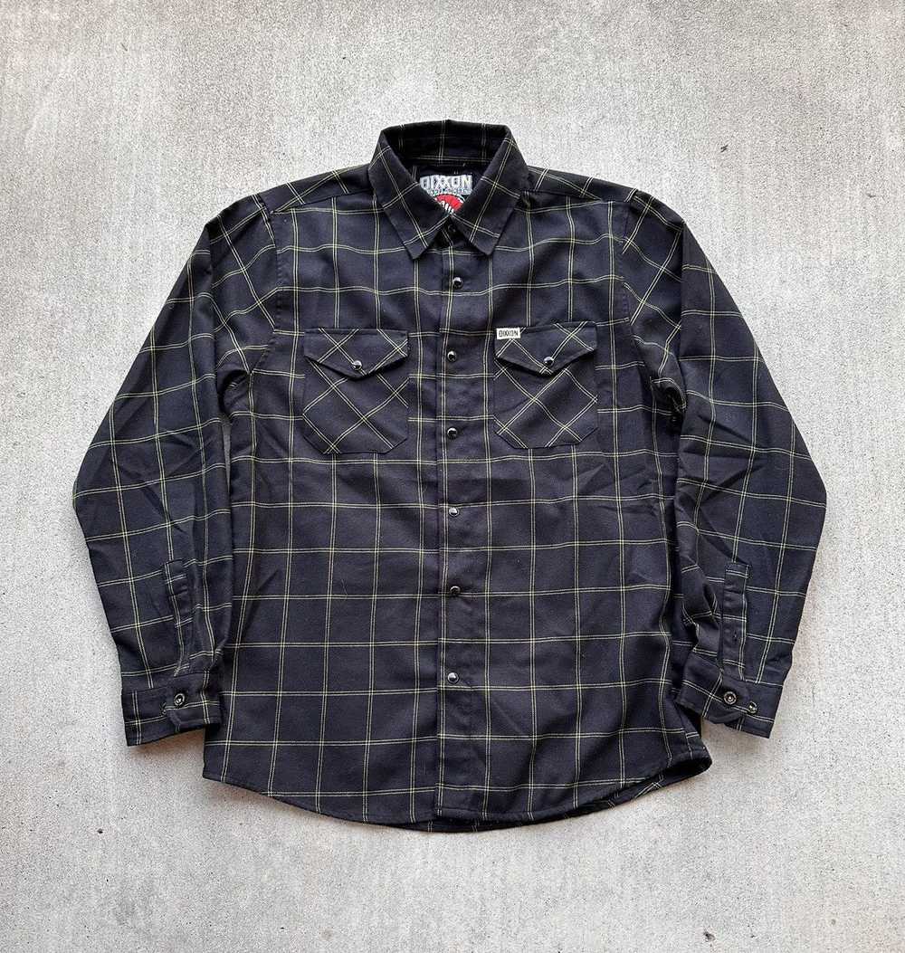 Dixxon Dixxon Flannel M Stay Gold Black and Yello… - image 1