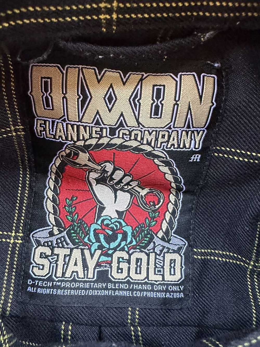 Dixxon Dixxon Flannel M Stay Gold Black and Yello… - image 5