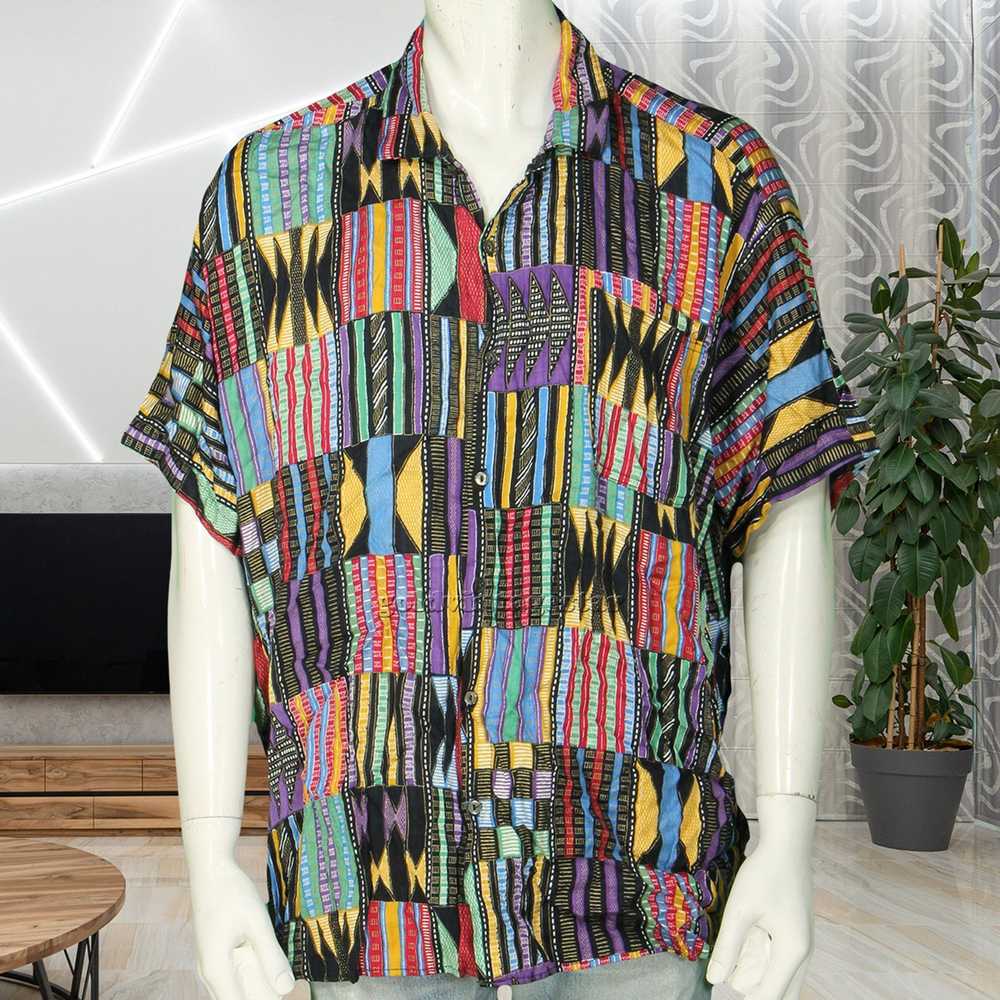 Other Vintage Men's Whooo's Button Down 2XL Shirt - image 2