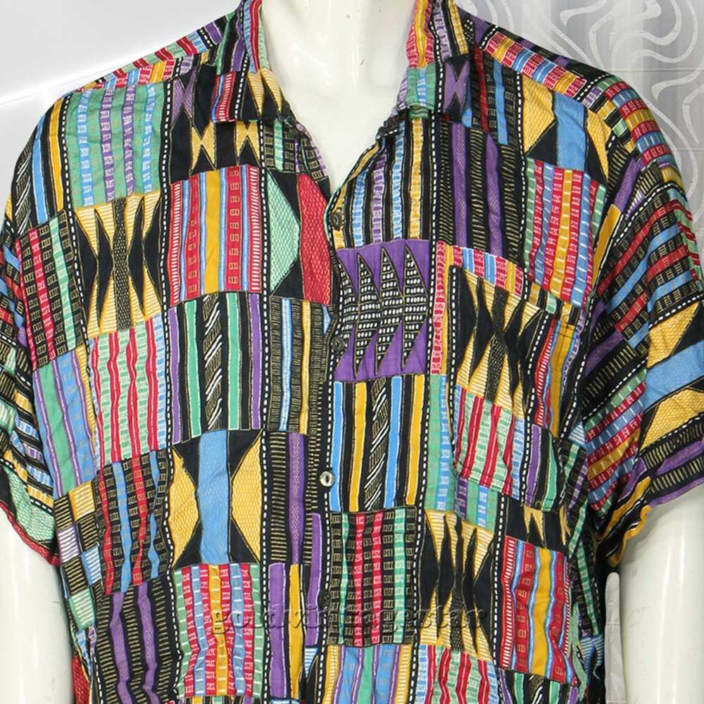 Other Vintage Men's Whooo's Button Down 2XL Shirt - image 3