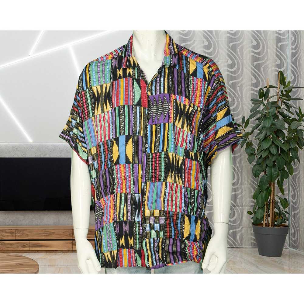 Other Vintage Men's Whooo's Button Down 2XL Shirt - image 4