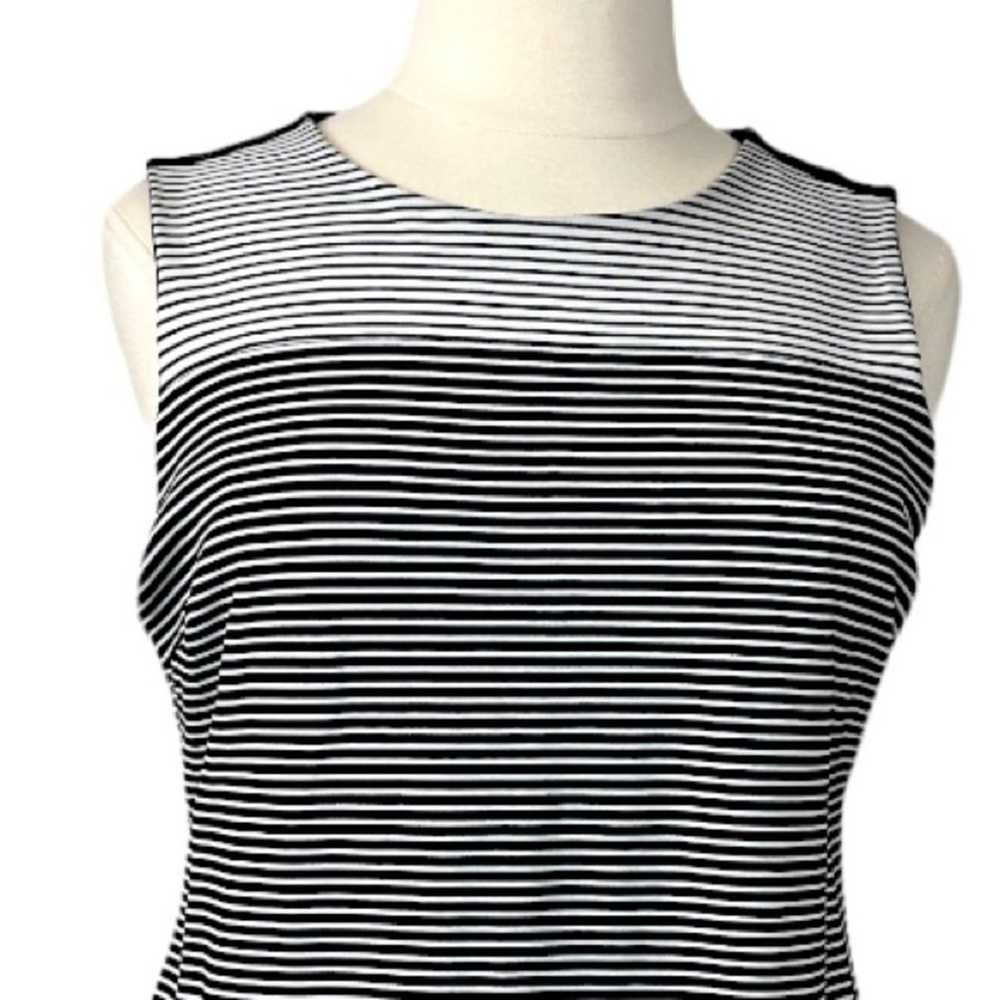 Isaac Mizrahi IMNYC Women's Black White Stripe Po… - image 5