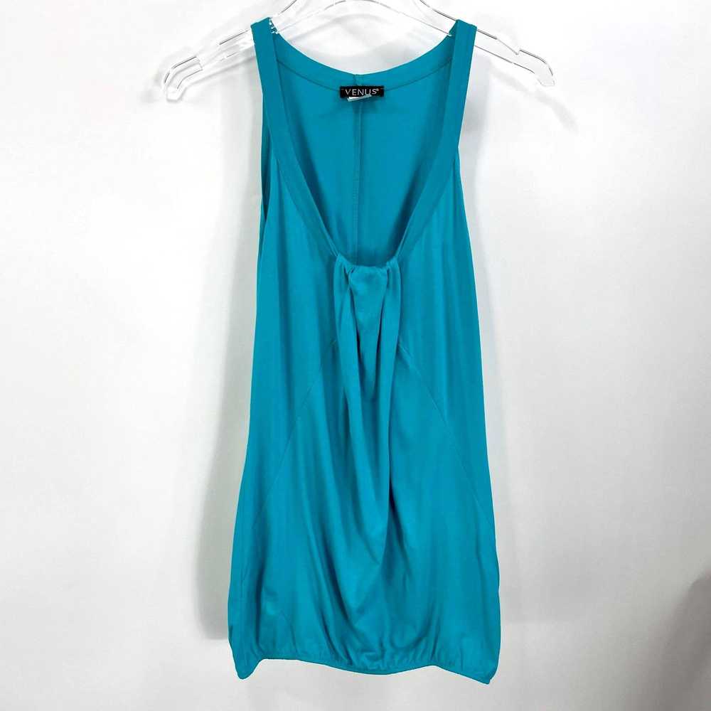 Vintage 00s VENUS Vintage Blue Sleeveless Scoop N… - image 10