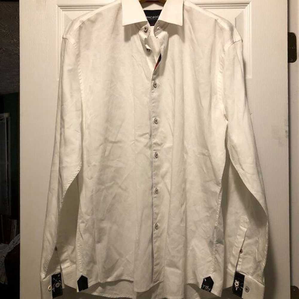 Other maceoo men's white cotton casual shirt size… - image 1