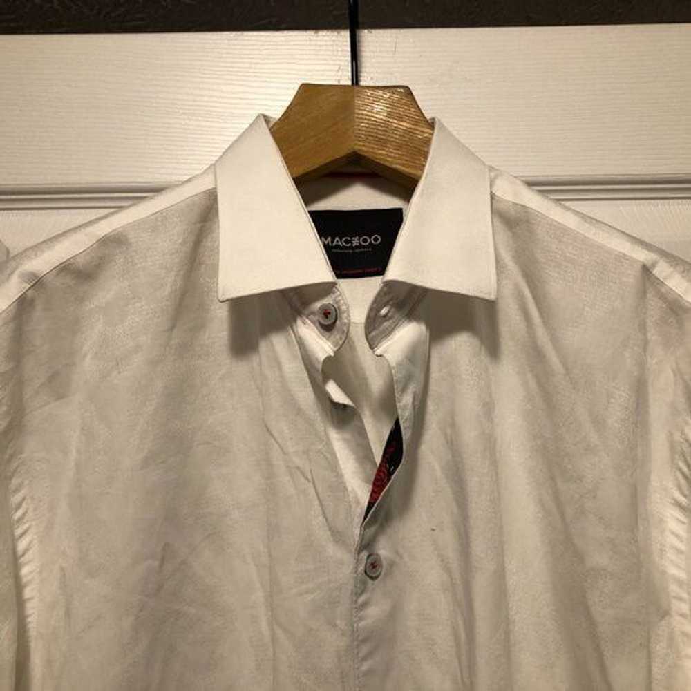 Other maceoo men's white cotton casual shirt size… - image 2