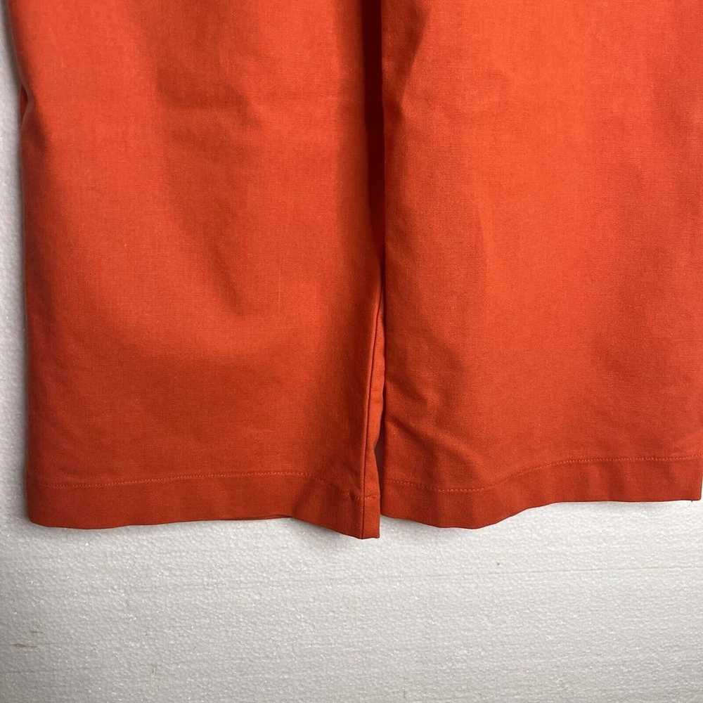 Monteau Los Angeles Orange Linen Blend Faux Tie F… - image 2