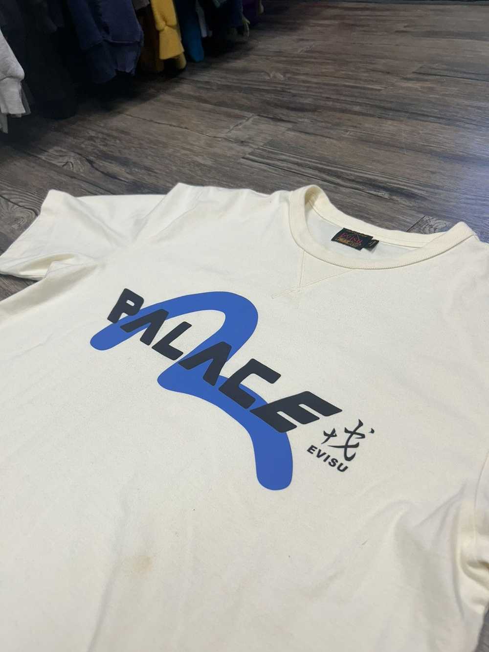 Evisu × Palace Evisu x Palace Text T-Shirt - image 2