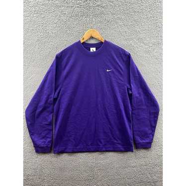 Nike Nike Solo Swoosh Purple Long Sleeve Size Med… - image 1