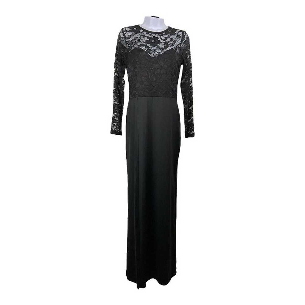 Vintage Unbranded Womens Black Lace Maxi Dress Si… - image 1