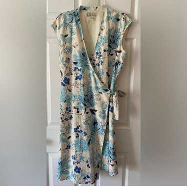 Tommy Bahama Silk Wrap Dress "Plume" size 16