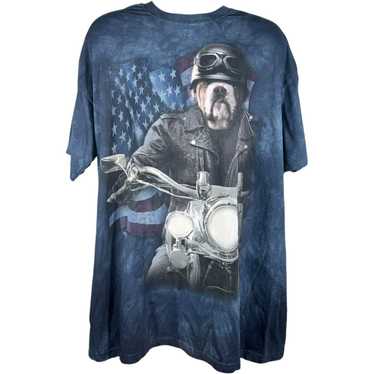 Other AOP Tie Dye Pug Biker Tee - image 1