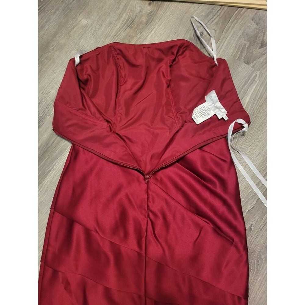 Davids Bridal Strapless Red Mini Dress Cocktail P… - image 9