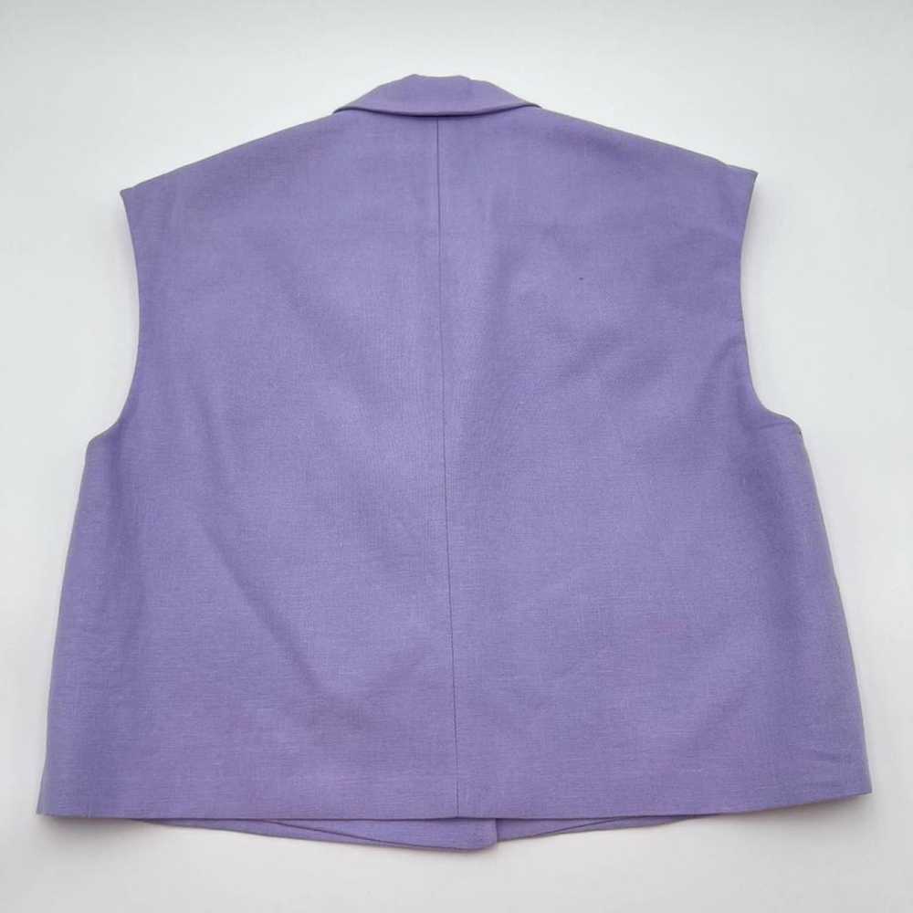 Loulou studio Linen short vest - image 8