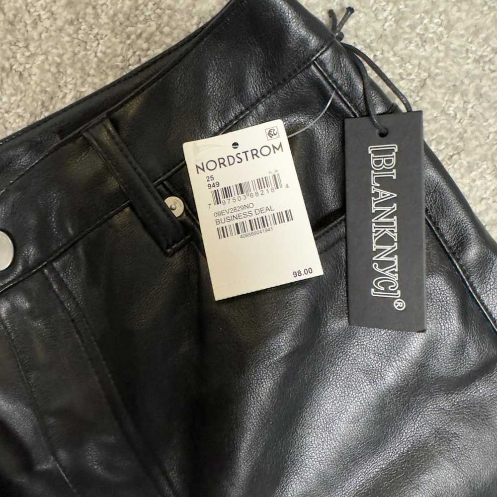 Blanknyc Vegan leather straight pants - image 3