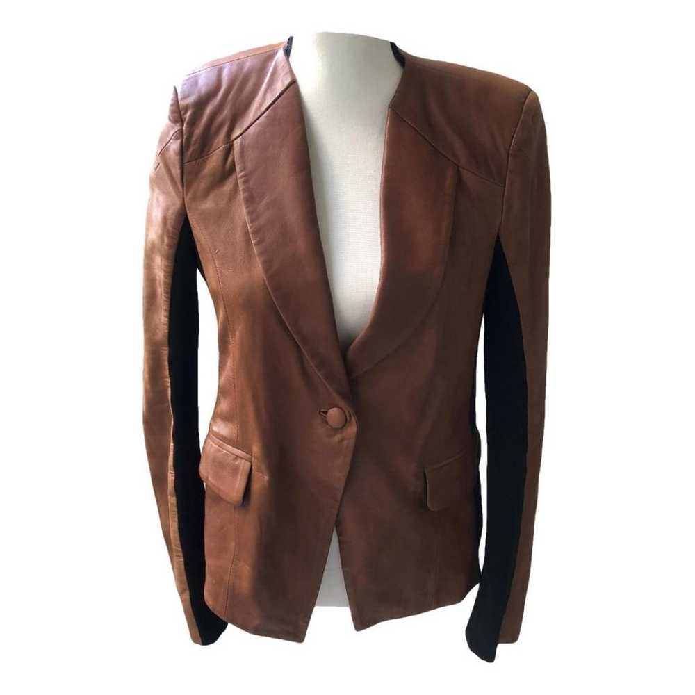 American Retro Leather biker jacket - image 1