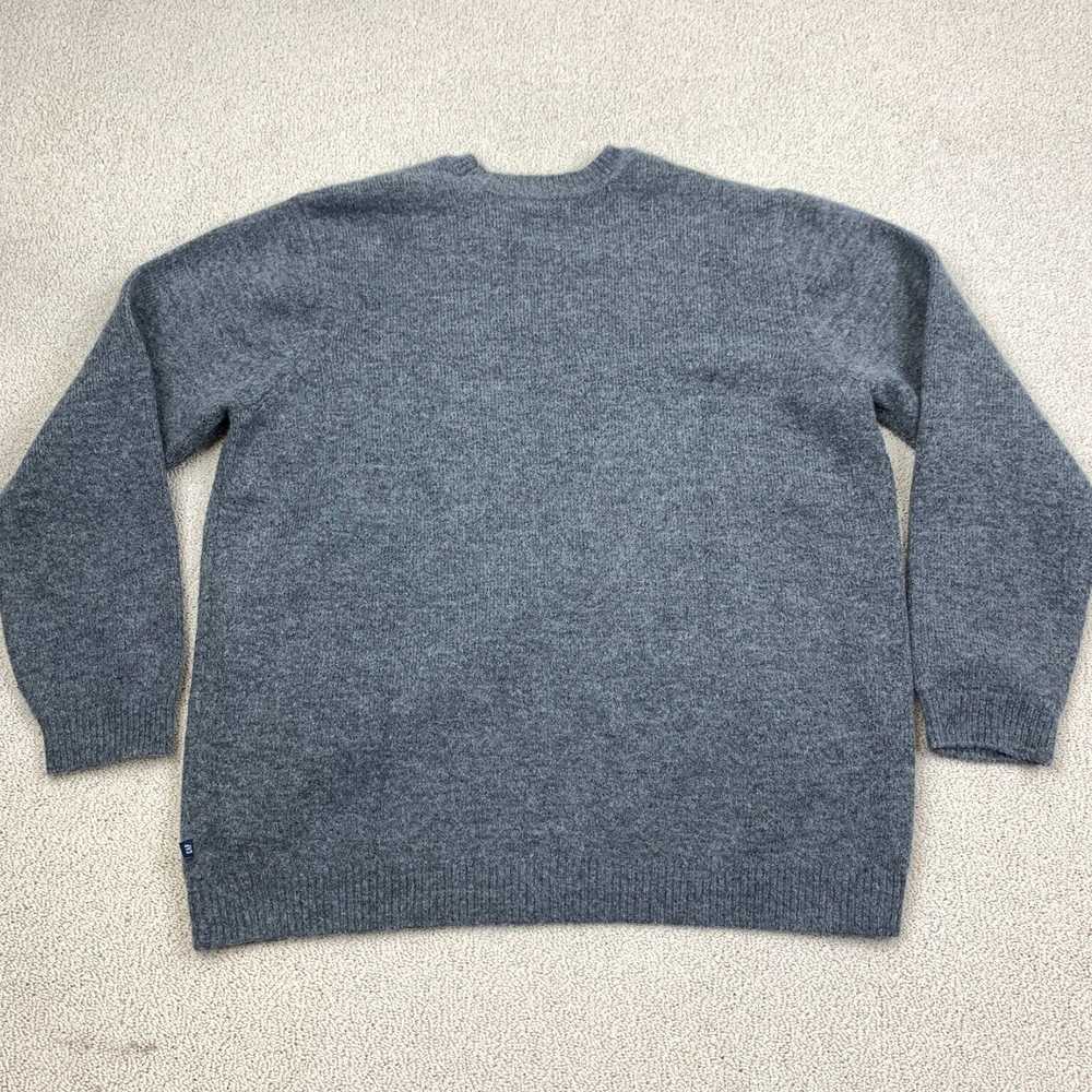 Gap Gray Heather Knit Long Sleeve Crew Neck Sweat… - image 6