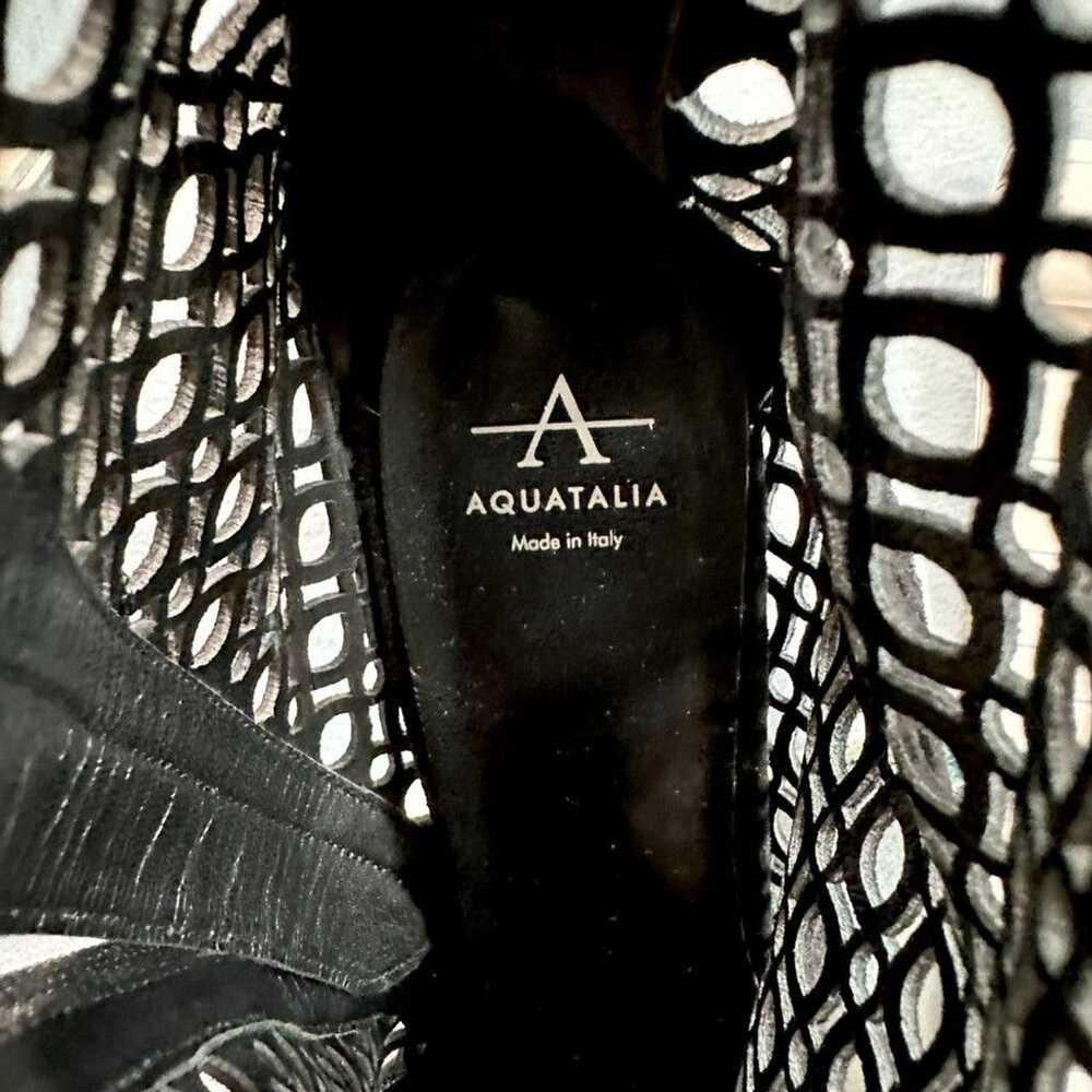 Aquatalia Aquatalia Black Suede Lasercut Ankle Bo… - image 7