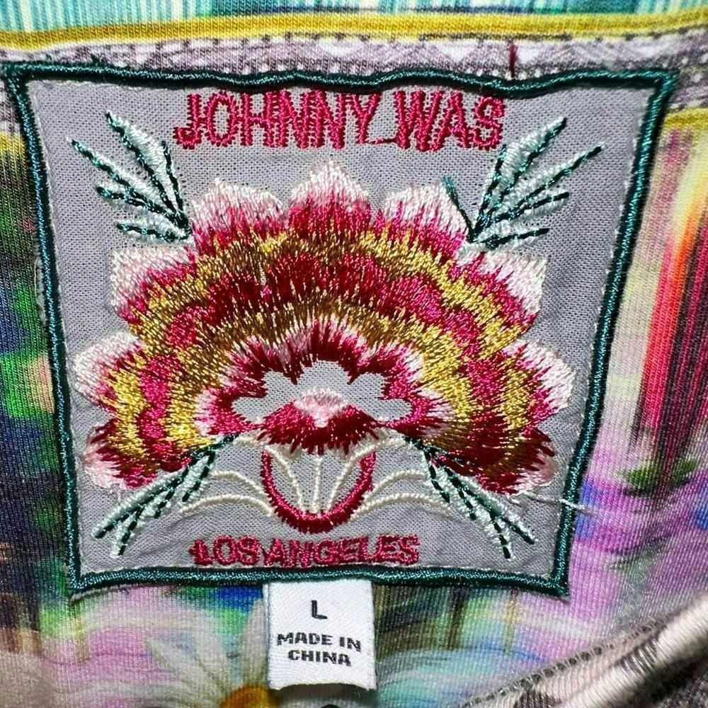 Johnny Was Johnny Was Mystery Print Ladies V-Neck… - image 7