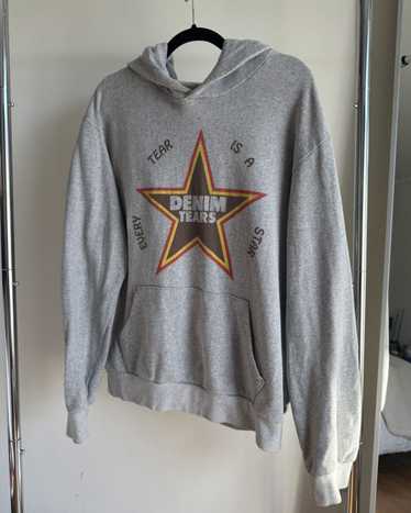 DENIM TEARS Every Tear is a Star Hoodie Grey