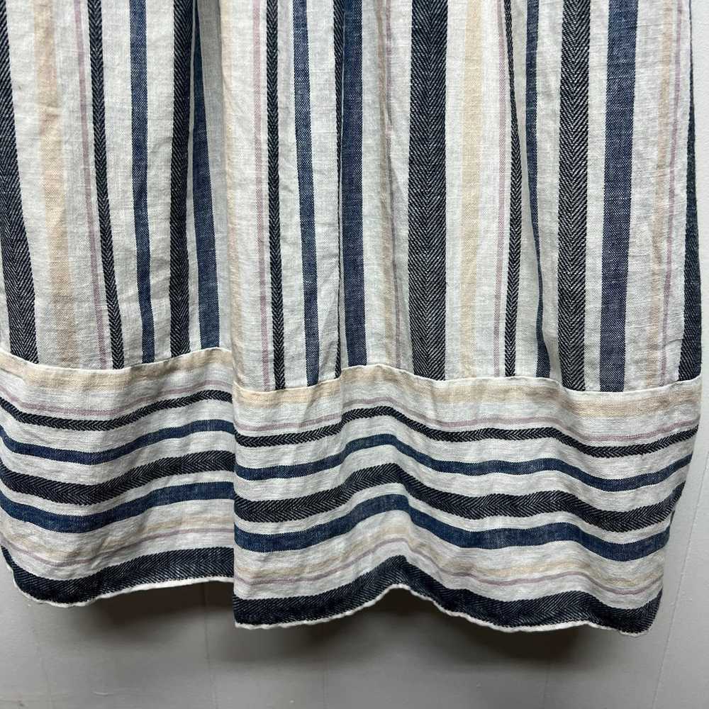 Universal Thread Linen Blend Women's Striped Butt… - image 10