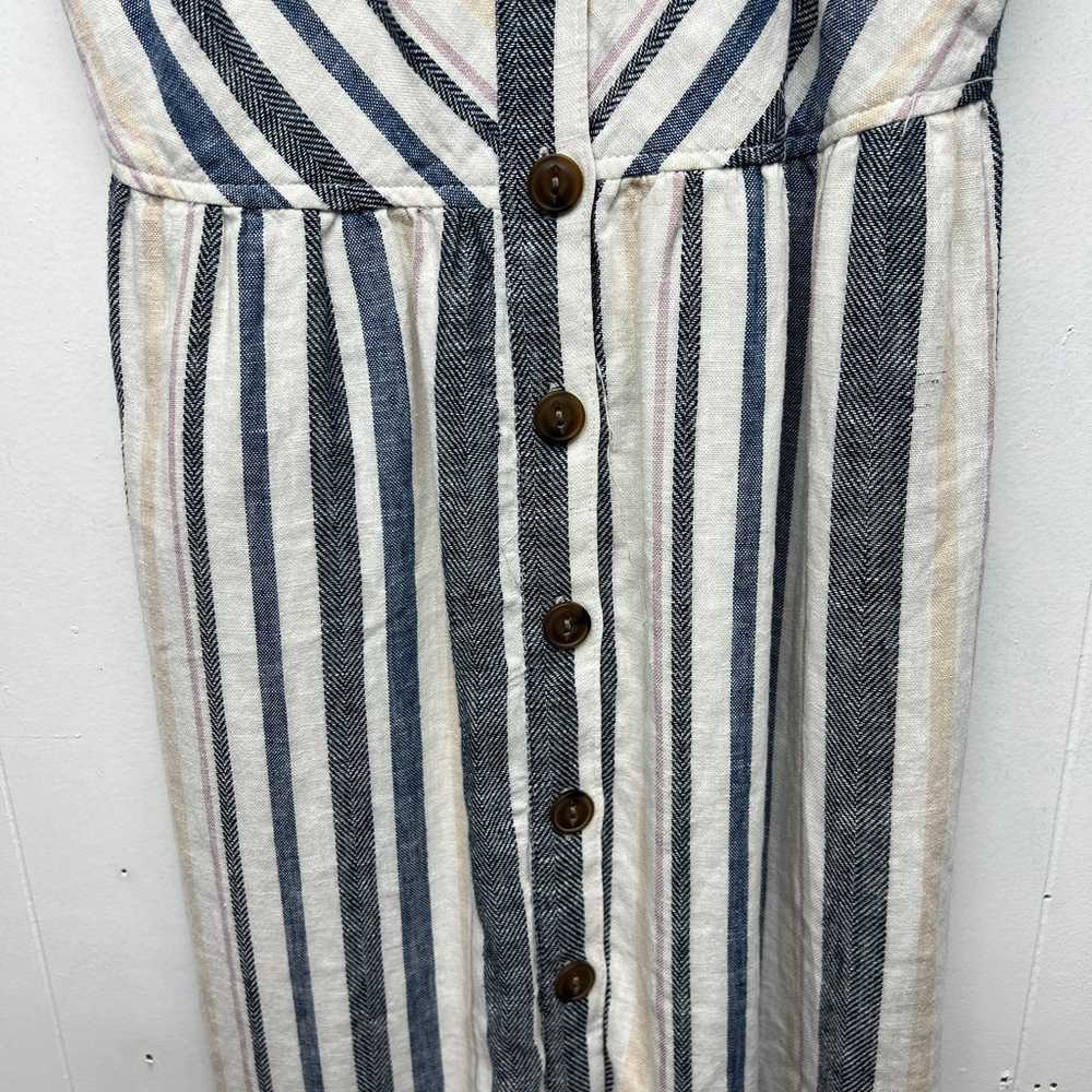 Universal Thread Linen Blend Women's Striped Butt… - image 5